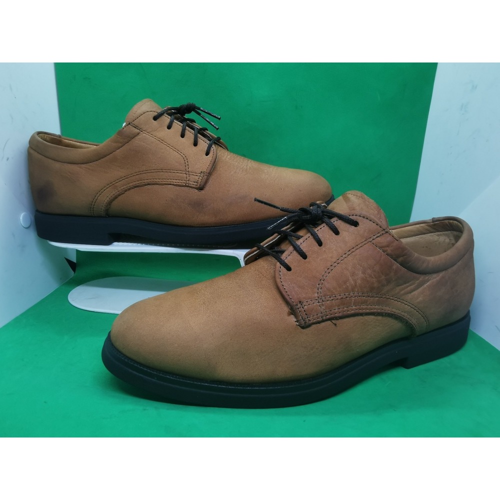 VTG 1970s IE With NIKE AIR Brown Leather Oxford Men's Shoe Sz 10.5M Made In USA